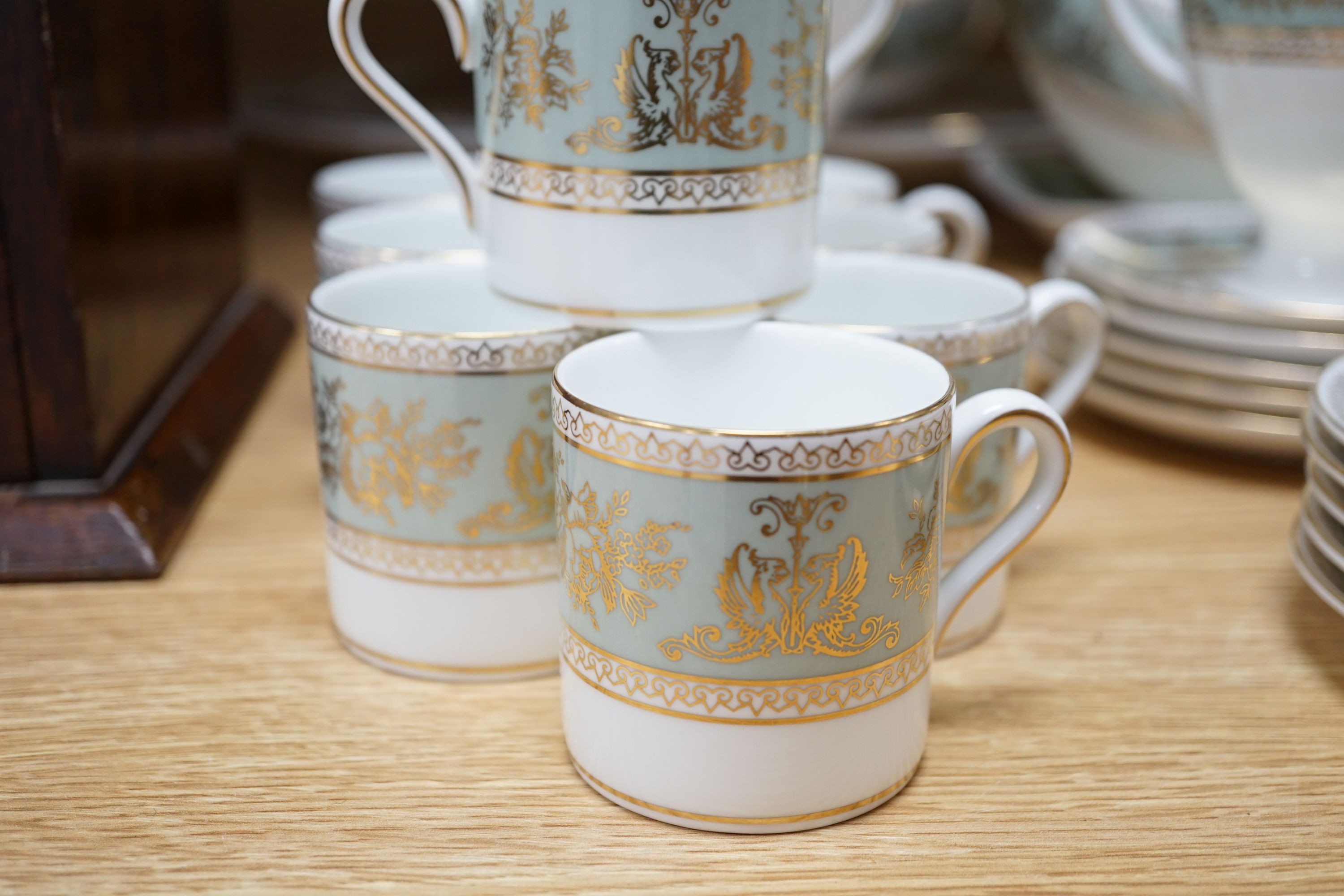 A Wedgwood Columbia pattern part dinner and coffee service